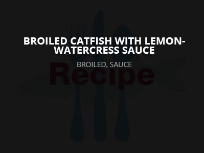 Broiled Catfish with Lemon-Watercress Sauce